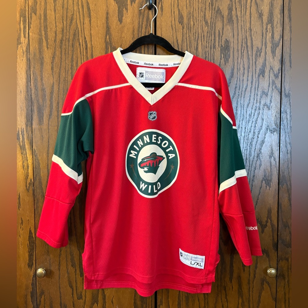 Reebok Youth L/XL Minnesota Wild Jersey